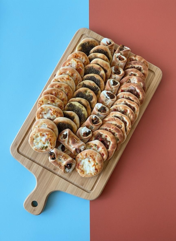 Freshly baked artisanal Turkish pastries platter at Asali Pastries